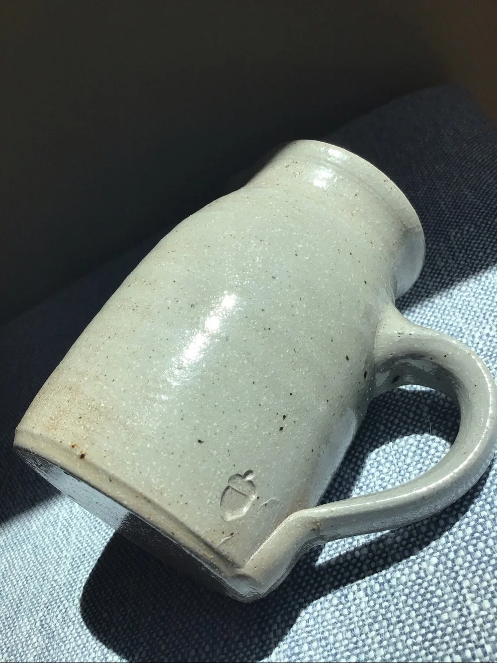 Salmon Falls 1993 Blueberry Basket Pottery Salt Glaze Stoneware Pitcher Handmade